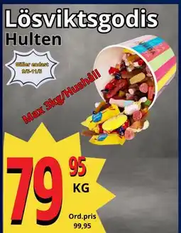 Supergrossen Lösviktsgodis erbjuda