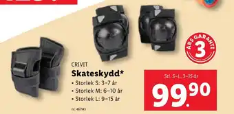 Lidl CRIVIT Skateskydd erbjuda