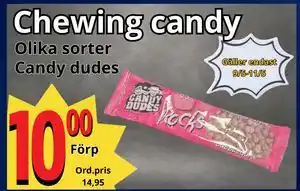 Supergrossen Chewing candy erbjuda