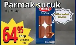 Supergrossen Parmak sucuk erbjuda