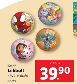 Lidl JOHN Lekboll erbjuda