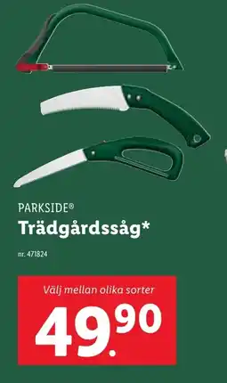 Lidl PARKSIDE Trädgårdssåg erbjuda