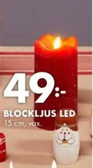 ÖoB Blockljus Led 15 cm erbjuda