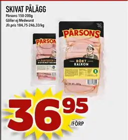 Din Mat SKIVAT PÅLÄGG erbjuda