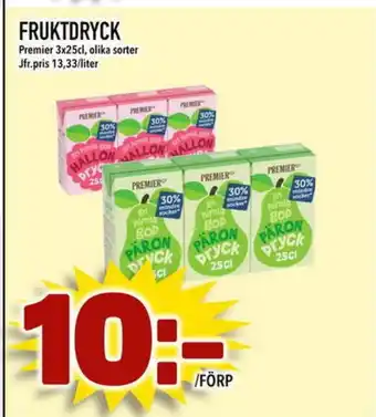 Din Mat FRUKTDRYCK erbjuda