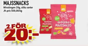 Din Mat MAJSSNACKS erbjuda