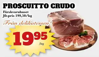 Bonum Matmarknad PROSCUITTO CRUDO erbjuda