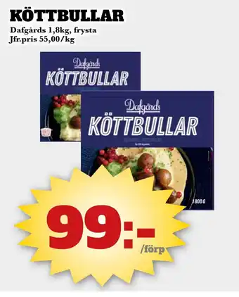 Bonum Matmarknad KÖTTBULLAR erbjuda