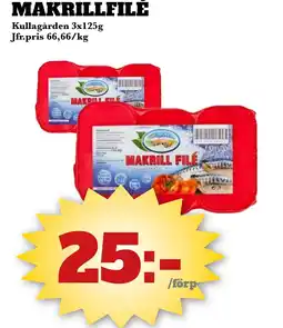 Bonum Matmarknad MAKRILLFILÉ erbjuda