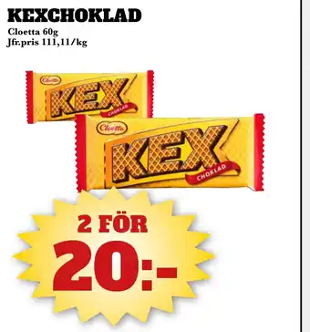 Bonum Matmarknad KEXCHOKLAD erbjuda