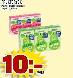 Bonum Matmarknad FRUKTDRYCK erbjuda