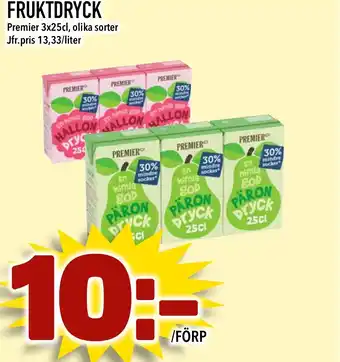 Bonum Matmarknad FRUKTDRYCK erbjuda
