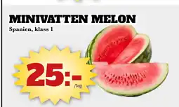 Bonum Matmarknad MINIVATTEN MELON erbjuda
