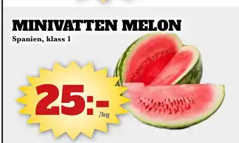 Bonum Matmarknad MINIVATTEN MELON erbjuda