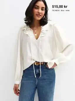 Zalando TIE NECK - Blus - white erbjuda