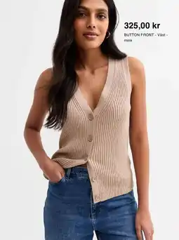 Zalando BUTTON FRONT - Väst - erbjuda