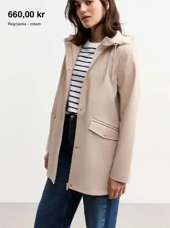 Zalando Regnjacka cream. erbjuda