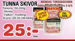 Nya Pulsen TUNNA SKIVOR erbjuda