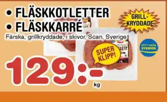 Nya Pulsen • FLÄSKKOTLETTER • FLÄSKKARRÉ erbjuda