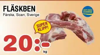 Nya Pulsen FLÄSKBEN Färska, Scan, Sverige erbjuda