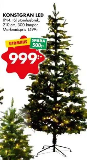 ÖoB Konstgran Led 210 cm 300 lampor erbjuda