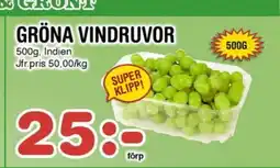 Nya Pulsen GRÖNA VINDRUVOR erbjuda