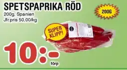 Nya Pulsen SPETSPAPRIKA RÖD erbjuda