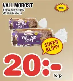 Nya Pulsen VALLMOROST erbjuda