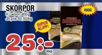 Nya Pulsen SKORPOR erbjuda