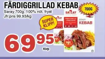 Nya Pulsen FÄRDIGGRILLAD KEBAB erbjuda
