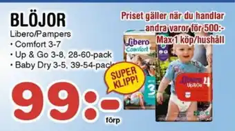 Nya Pulsen BLÖJOR erbjuda