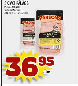 Nya Pulsen SKIVAT PÅLÄGG erbjuda