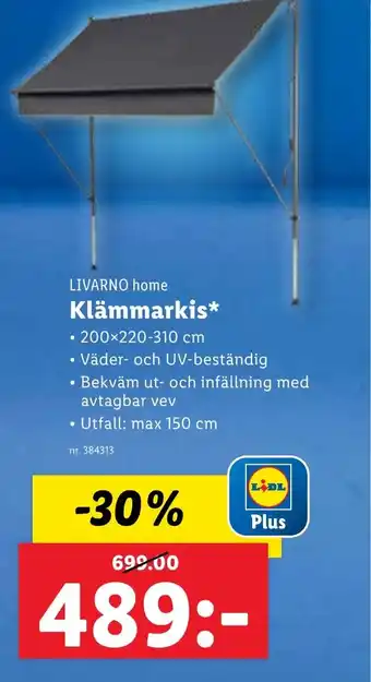 Lidl Klämmarkis erbjuda