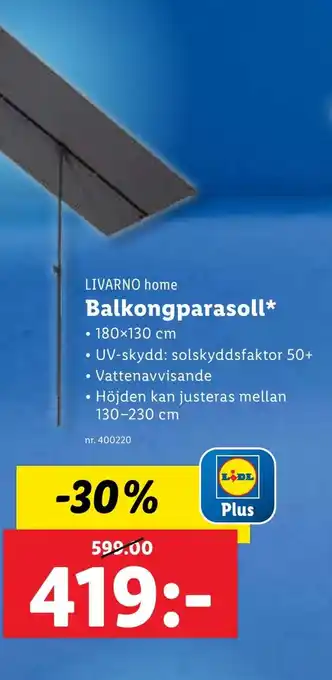 Lidl Balkongparasoll erbjuda