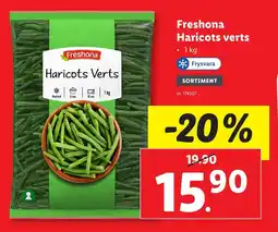 Lidl Freshona haricots verts erbjuda