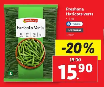 Lidl Freshona haricots verts erbjuda