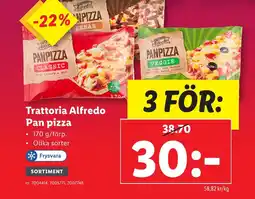 Lidl Trattoria alfredo pan pizza erbjuda
