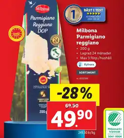 Lidl MILBONA Parmigiano reggiano erbjuda
