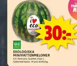 ICA Kvantum ICA Ekologiska minivattenmeloner erbjuda