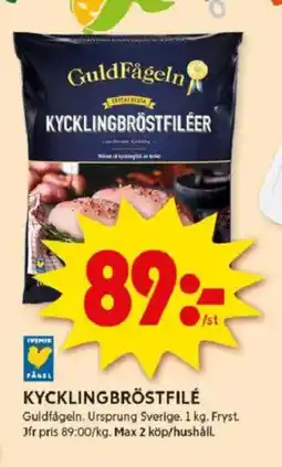 ICA Kvantum Kycklingbröstfilé erbjuda
