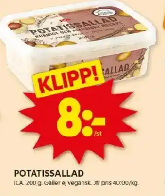 ICA Kvantum Potatissallad erbjuda