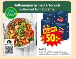 ICA Kvantum BARILLA Pasta erbjuda