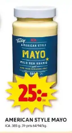 ICA Kvantum ICA American style mayo erbjuda