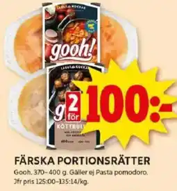 ICA Kvantum GOOH Färska portionsrätter erbjuda