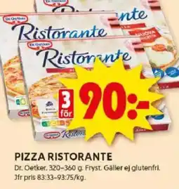 ICA Kvantum DR. OETKER Pizza ristorante erbjuda