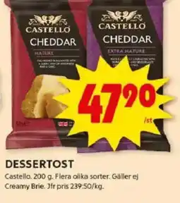 ICA Kvantum CASTELLO Dessertost erbjuda