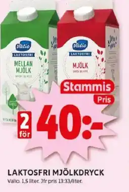 ICA Kvantum Laktosfri mjölkdryck erbjuda