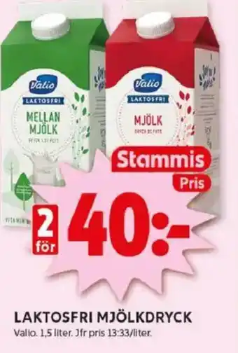 ICA Kvantum Laktosfri mjölkdryck erbjuda