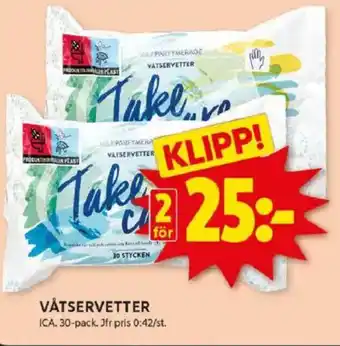 ICA Kvantum ICA Våtservetter erbjuda