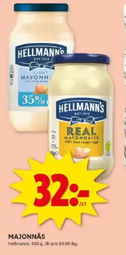 ICA Kvantum HELLMANN'S Majonnäs erbjuda
